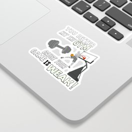 Cause Your Game Is Weak - AND 1 Funny Basketball Joke Sticker
