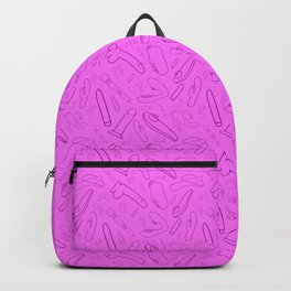 Pink Vibrator and Dildo Sex Toy Collection Backpack | Sextoy, Vibrator, Graphicdesign, Pleasure, Dildo, Sexeducation 
