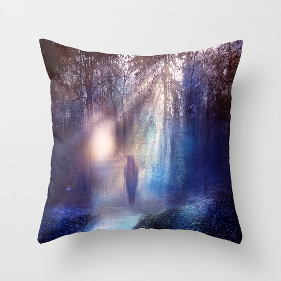 Path lights Throw Pillow