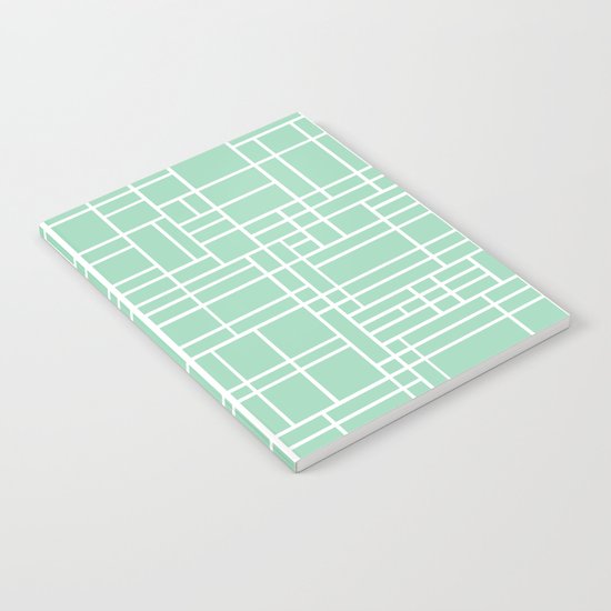 Map Outline Mint Notebook