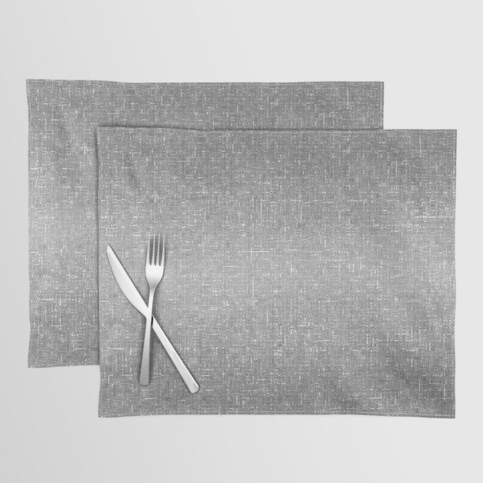grey and white architectural glass texture look Placemat