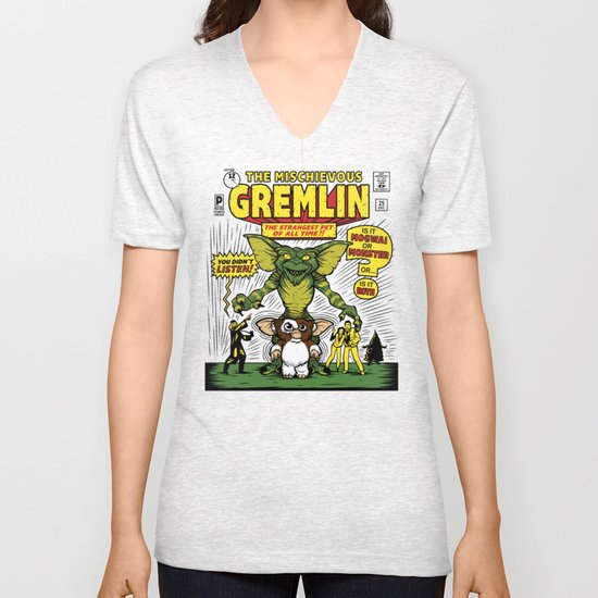 The Mischievous Gremlin Unisex V-Neck