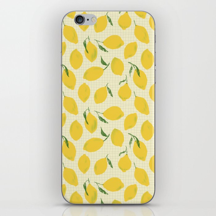 Picnic lemons iPhone Skin