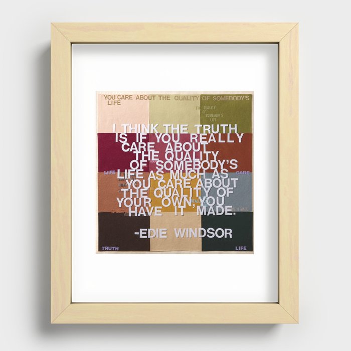 "The Truth Is" Recessed Framed Print