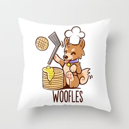 Im Making Woofles Throw Pillow