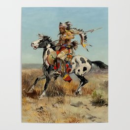 “Dakota Chief” by Charles M Russell Poster