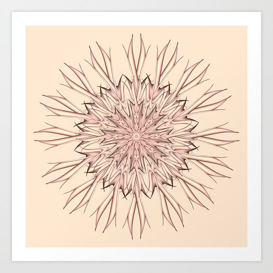 Mandala pastel Art Print