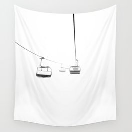 Lifts from and to nowhere Wall Tapestry