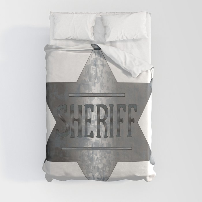 Sheriff Badge Duvet Cover