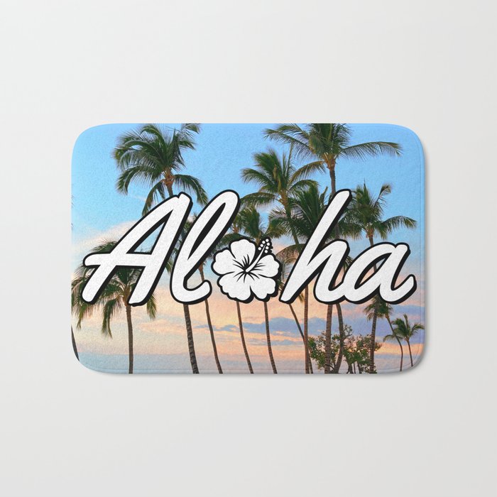 Aloha Hawaii Bath Mat