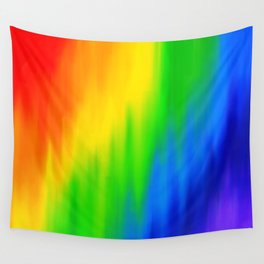 Diagonal Rainbow Blend Wall Tapestry