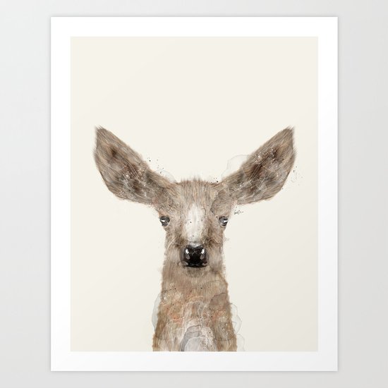 little deer fawn Art Print