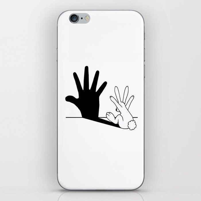 Rabbit Hand Shadow iPhone Skin