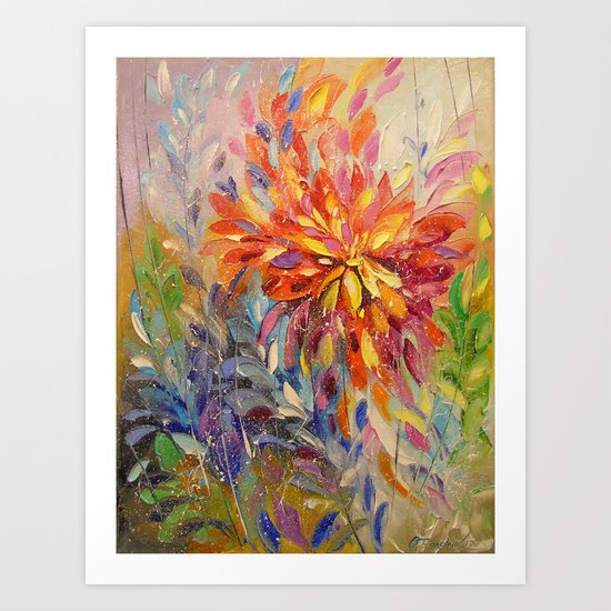 An explosion of emotions Art Print