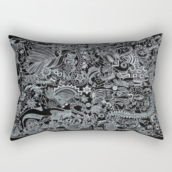 Ancient Figures II Rectangular Pillow