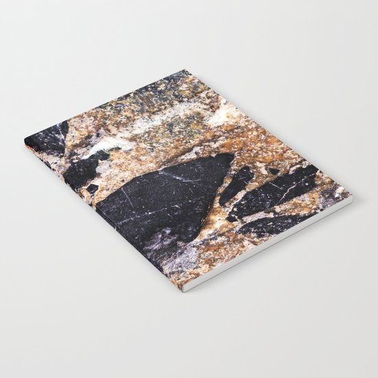 Black and Gold Marble Notebook