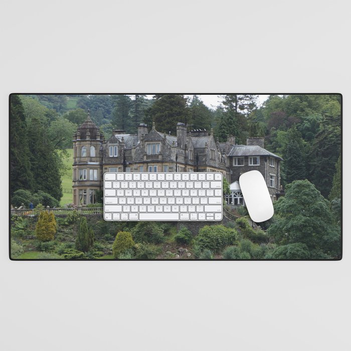 Great Britain Photography - Old Hotel Surrounded By Wonderful Nature Desk Mat