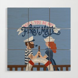 First Mate and Captain Wood Wall Art