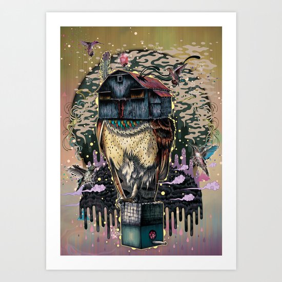 The Barn Owl Fortune Teller Art Print