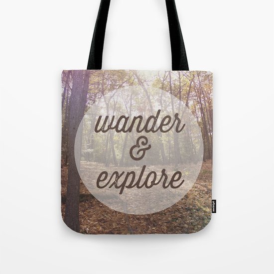 Wander and Explore Tote Bag