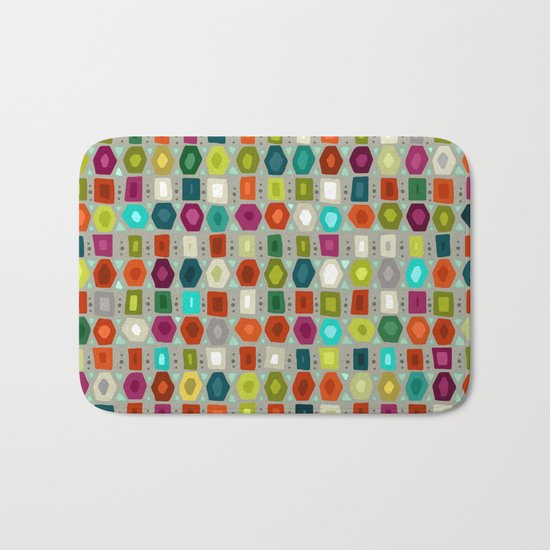 hex strip willow Bath Mat