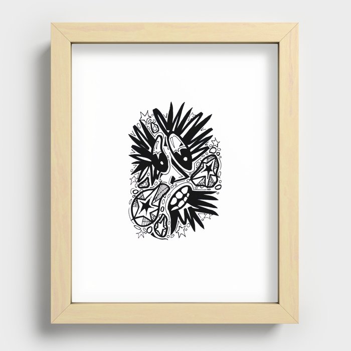 Spike Face Recessed Framed Print