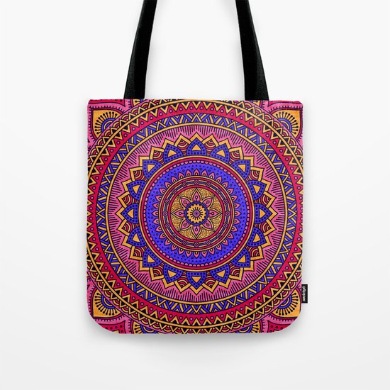 Hippie mandala 42 Tote Bag