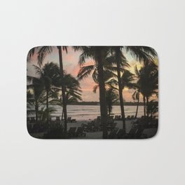 A Caribbean Morning Bath Mat | Color, Trees, Carribean, Morning, Mexico, Sand, Water, Photo, Sunrise, Beach 