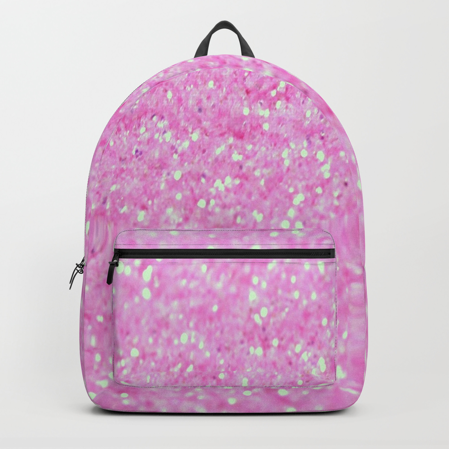 pink glitter bookbag