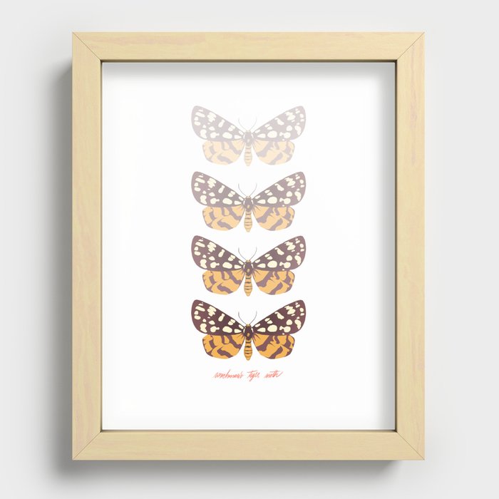 Ranchman's Tiger Moth Recessed Framed Print