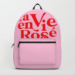 La Vie en Rosé - Typography Backpack