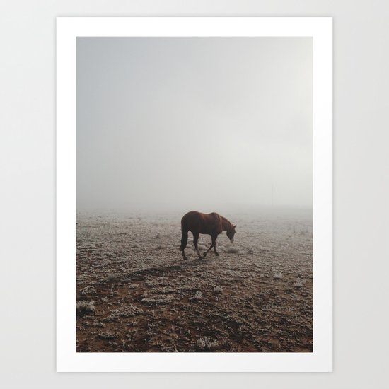 Fogged Horse Art Print