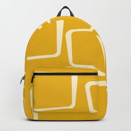 Mid-Century Modern Hand Drawn Abstract Rectangle Shapes Geometric Shapes Seamless Pattern - Yellow Backpack | Trendy, Graphicdesign, Modern, Bestselling, Nostalgic, Creative, Seamless, Vectro, Abstractshapes, Prints 