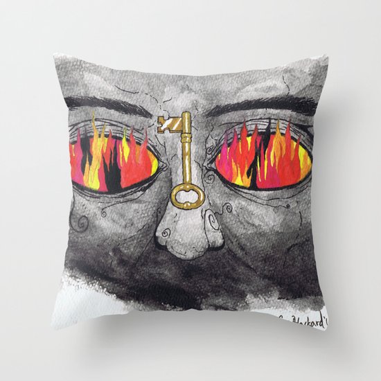 "The People's Key" by Cap Blackard Throw Pillow