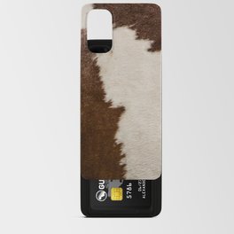 Cowhide, Cow Skin Print Pattern, Modern Cowhide Faux Leather Android Card Case