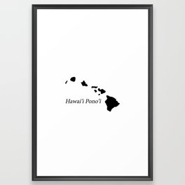 Islands of Hawaii Framed Art Print
