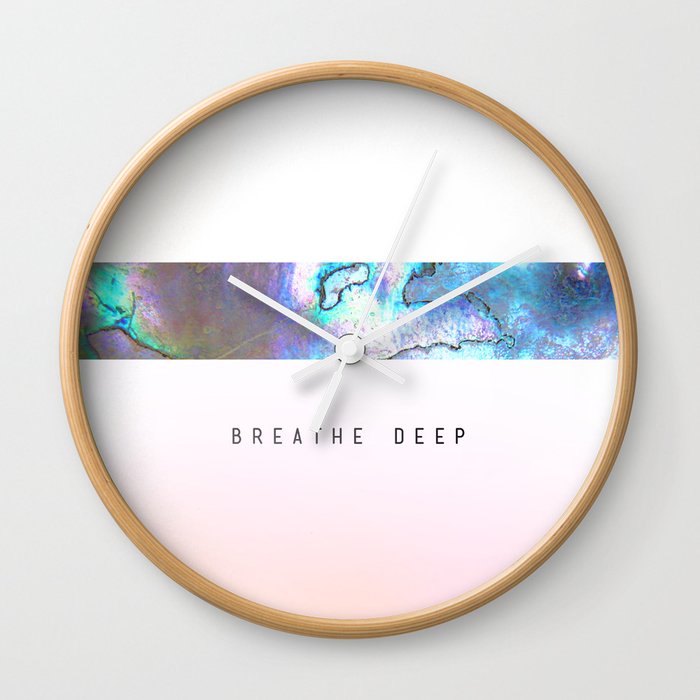 Breathe Deep Wall Clock