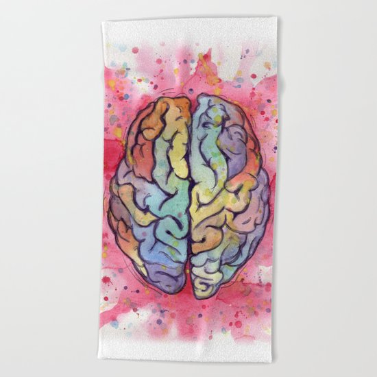 brain stuff Beach Towel