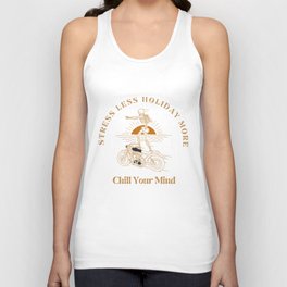 Stress Less Holiday More Unisex Tank Top