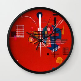 Wassily Kandinsky Red 400 Wall Clock