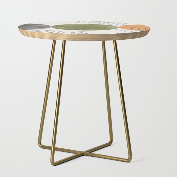 Botanical abstract Side Table