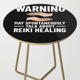 Reiki Healer Energy Healing Music Master Stone Side Table