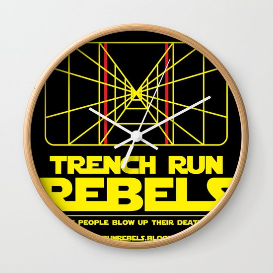 Trench Run Rebels Wall Clock