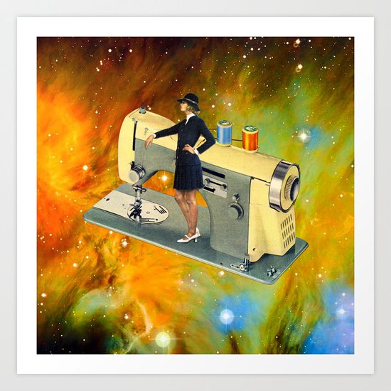 Barbara's Spaceship Art Print