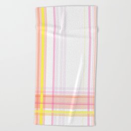 Spring Plaid Beach Towel