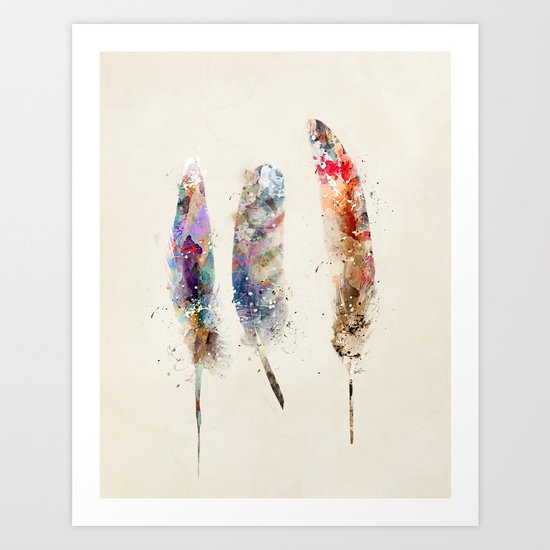 feathers Art Print