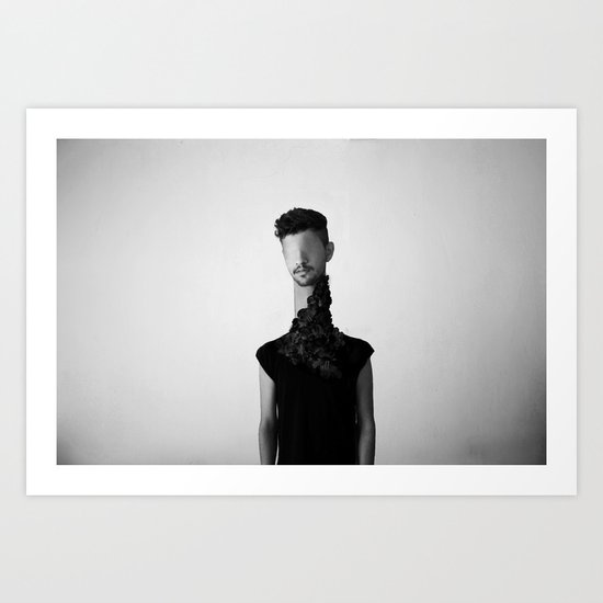 Dummy & Flowers Art Print
