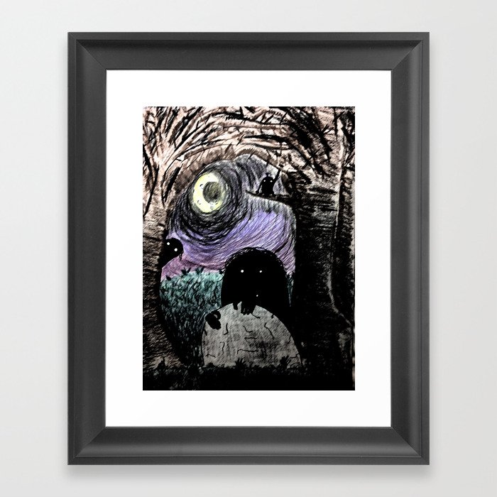 Who's there? Framed Art Print