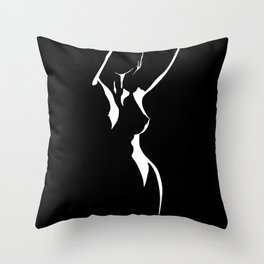 Nude Shadow Throw Pillow