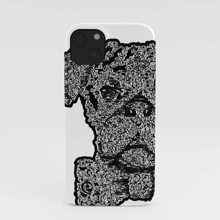 SWIRLY DOG- A Boxer Hand Drawn With Love iPhone Case